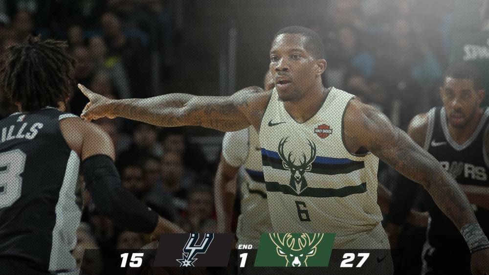 雄鹿逆转马刺，取得六连胜